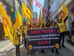 ÖĞRETMENLER ŞİDDETE KARŞI AYAKLANDI!