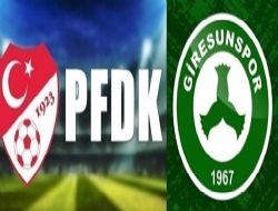 FLAŞ…GİRESUNSPOR PFDK’YA SEVK EDİLDİ
